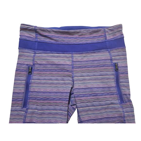 Lululemon Inspire Tight II Mesh space Dye Twist Iris Flower leggings size 6 - Picture 3 of 10